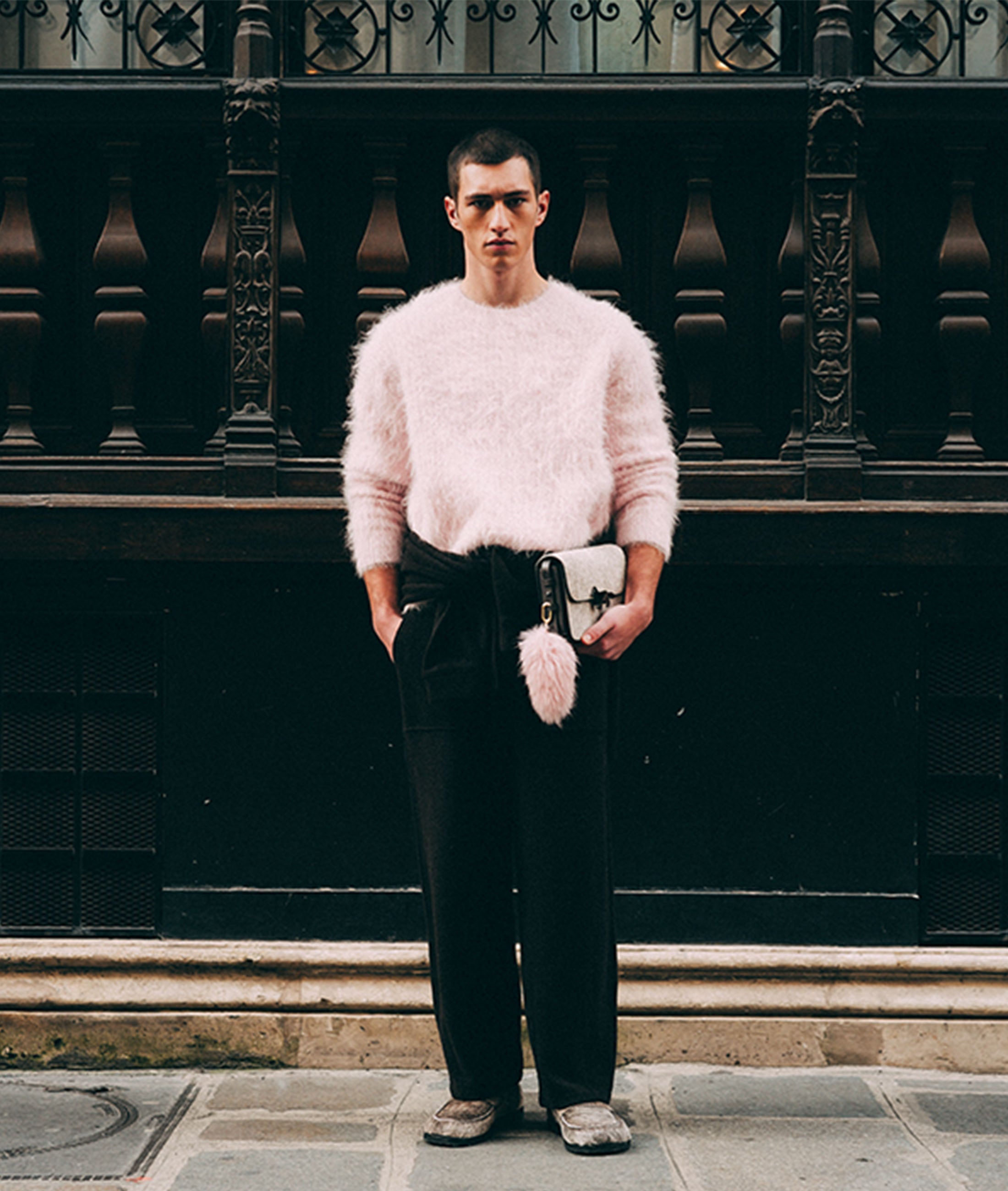 winter 2026: roze mohair trui