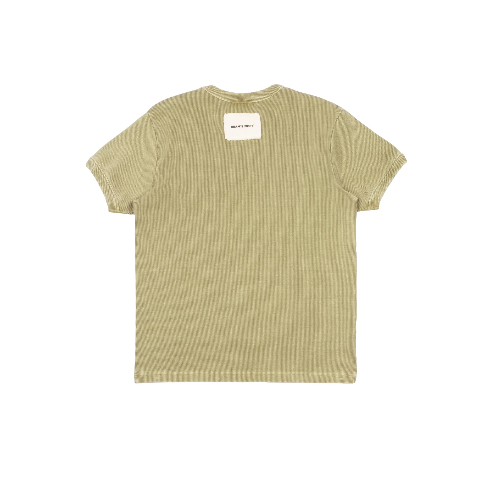 Bram's fruit Distressed rib t-shirt Light Olive