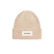 Bram's fruit Distressed label beanie Beige