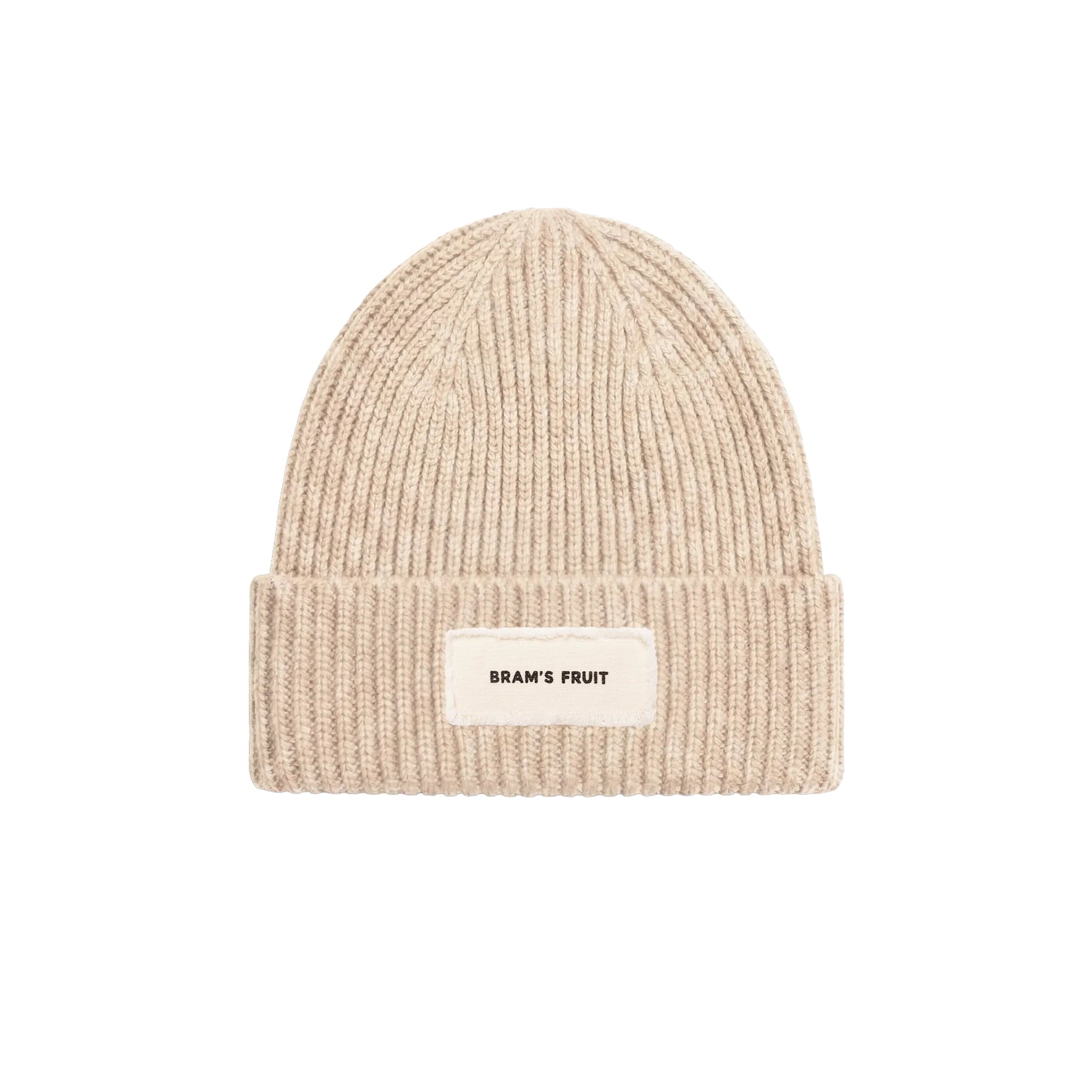 Bram's fruit Distressed label beanie Beige