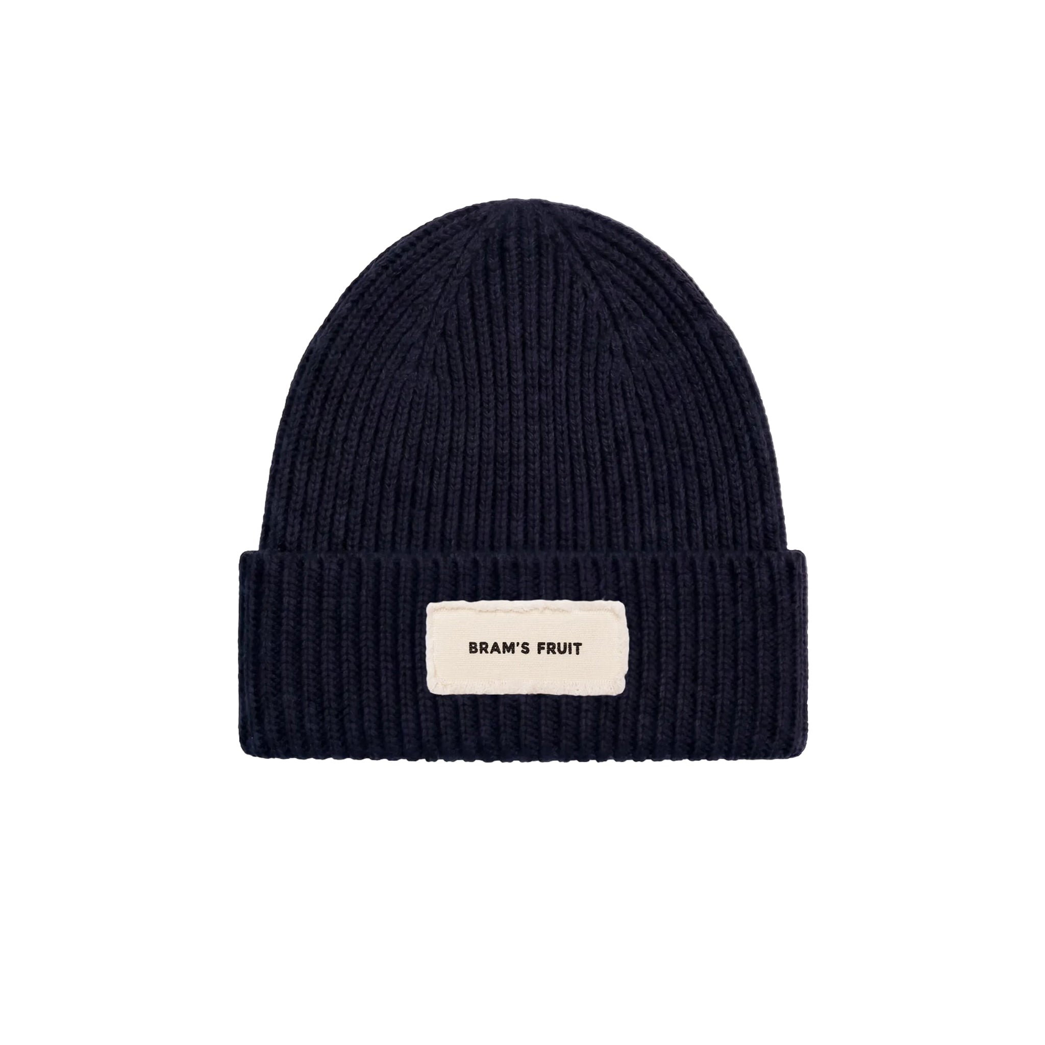 Bram's fruit Distressed label beanie Navy