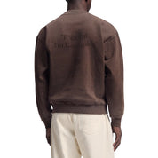 Bram's fruit Distressed "f*ck off I'm gardening" crewneck Brown