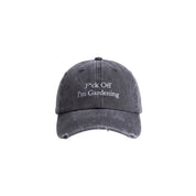 Bram's fruit Distressed f*ck off I'm gardening cap Charcoal
