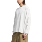 Bram's fruit Distressed script logo longsleeve Off White
