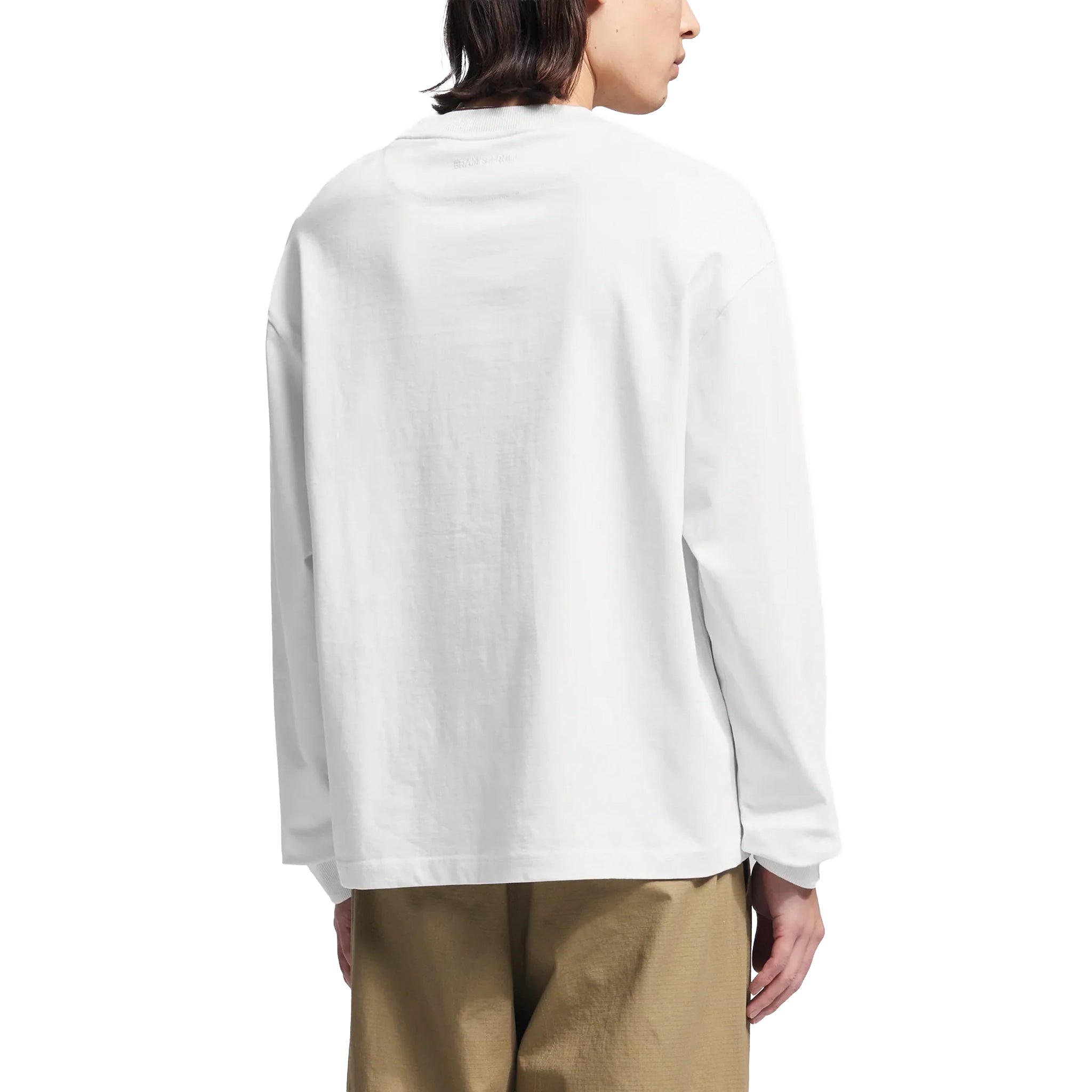 Bram's fruit Distressed script logo longsleeve Off White