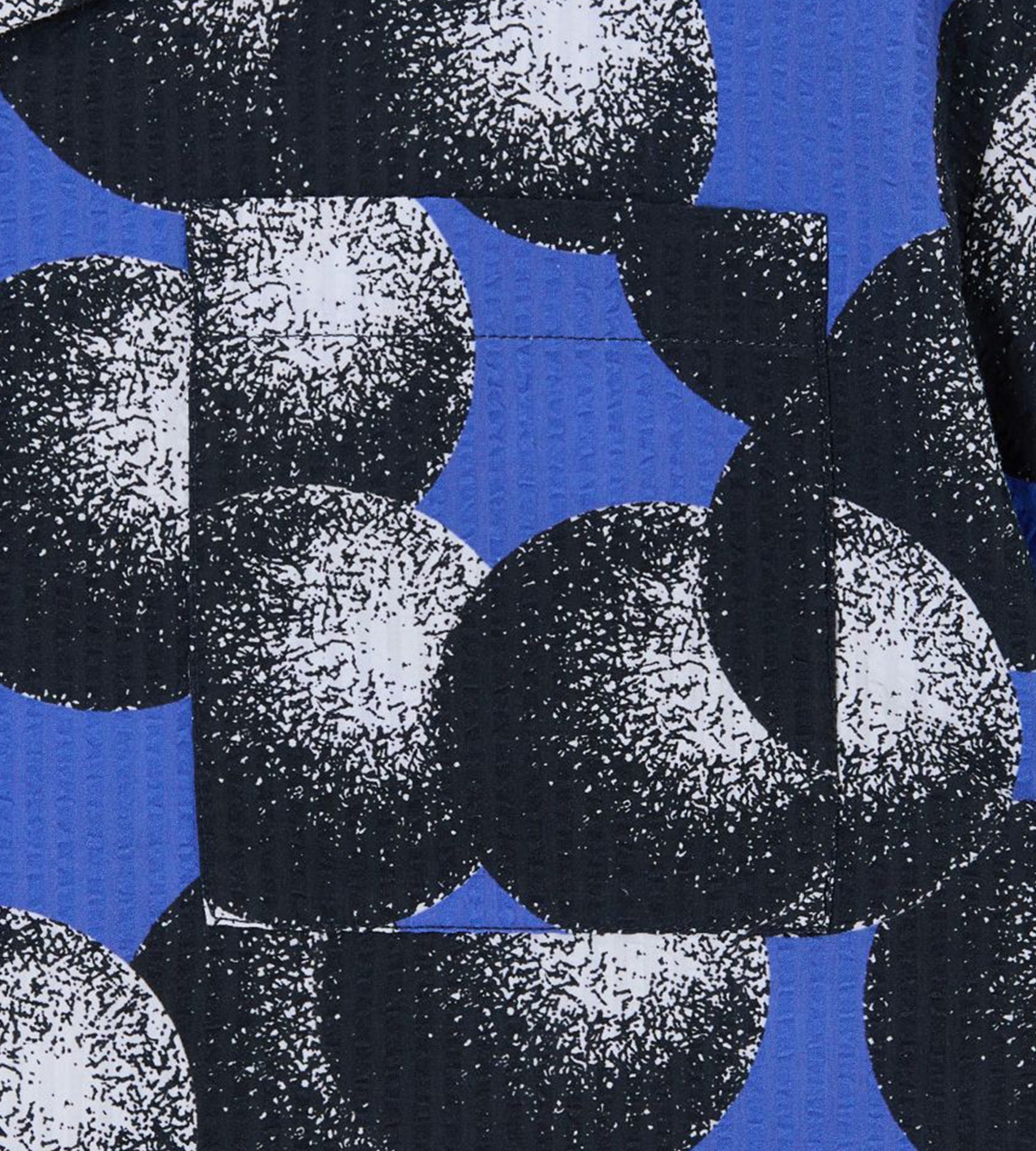 Edwin Dots shirt ss seersucker Washed Blue