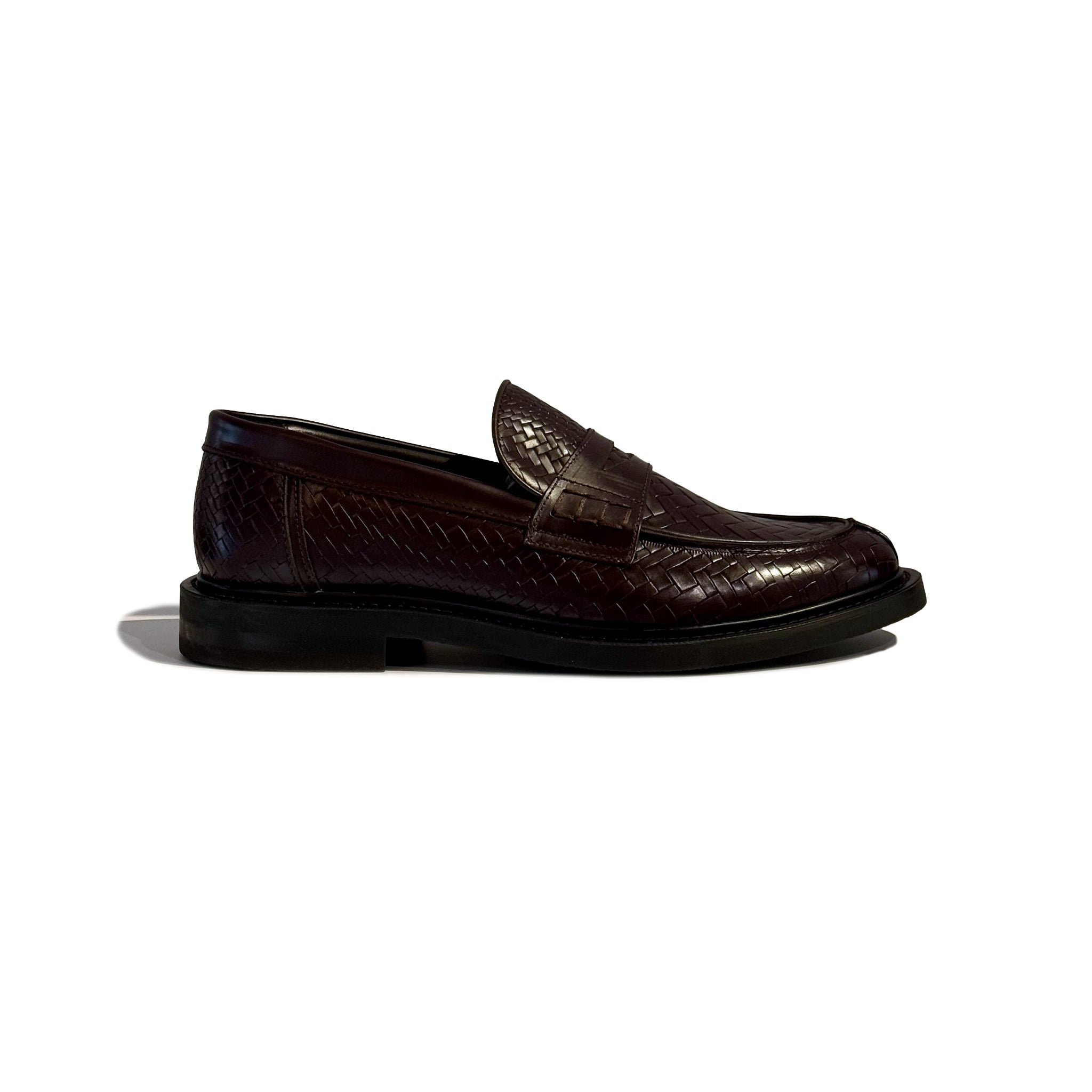 Filling pieces Loafer woven twist Chocolate