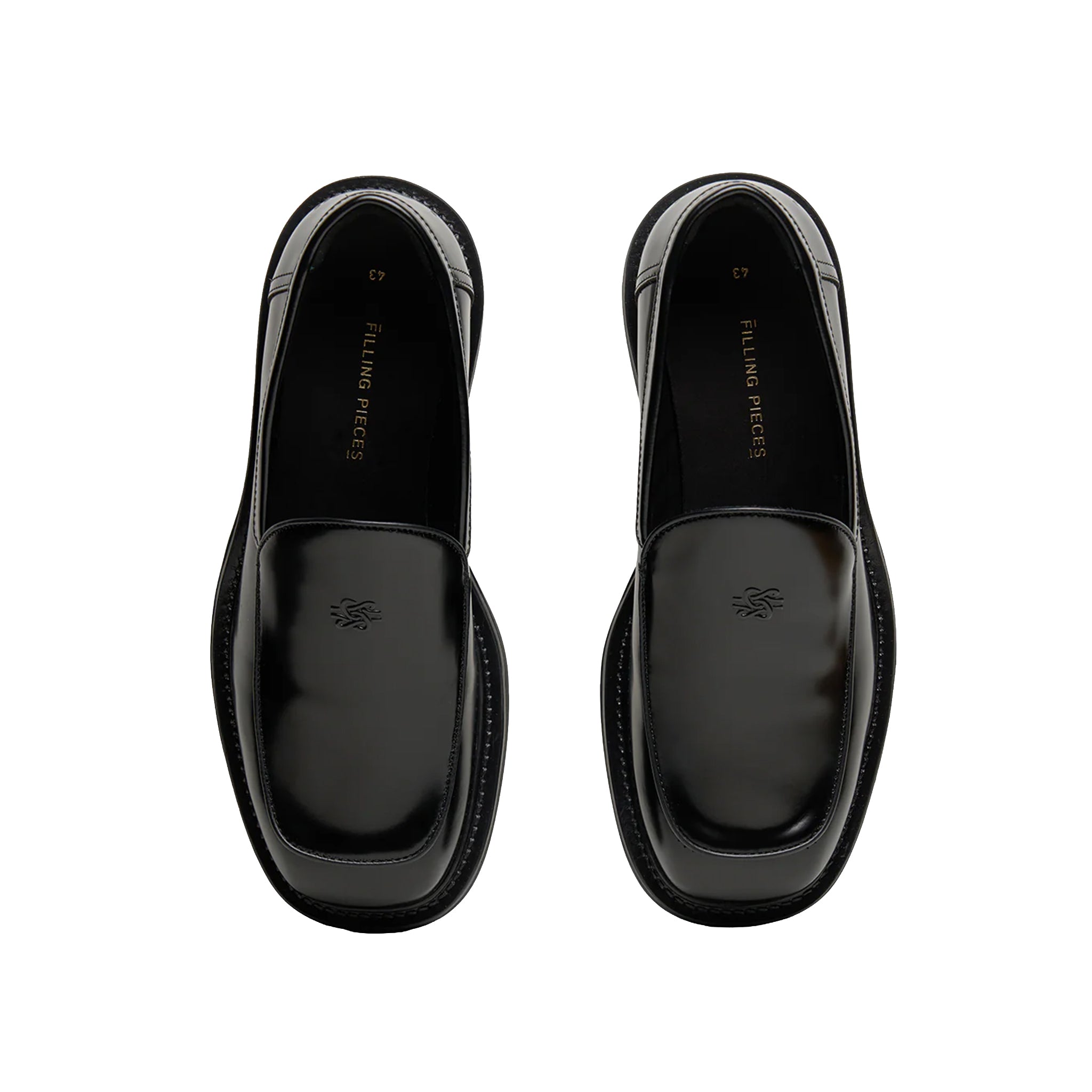 Filling pieces Square loafer polido Black