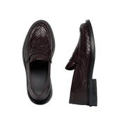 Filling pieces Loafer woven twist Chocolate