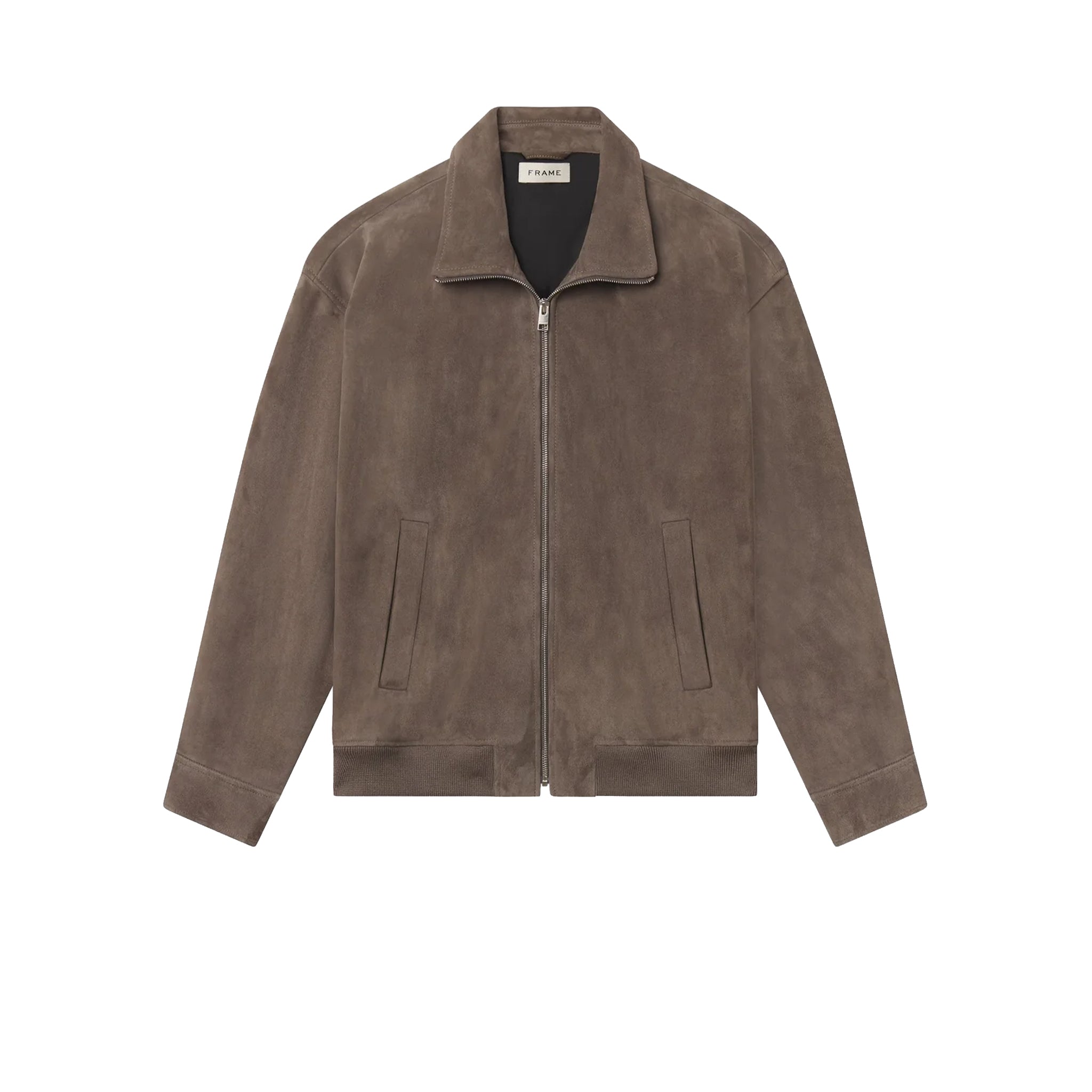 FRAME Suede bomber Beige