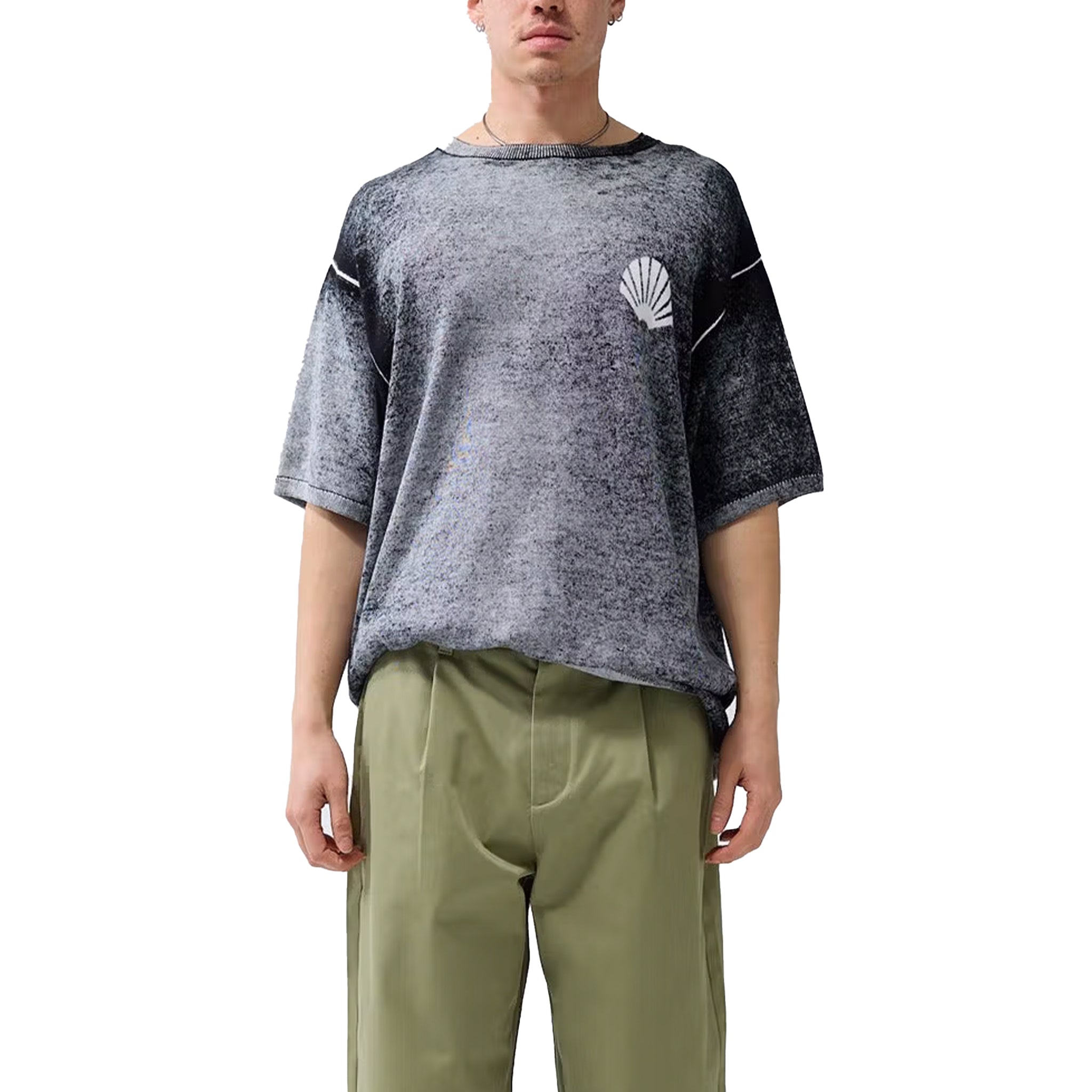 New Amsterdam Surf Association Logo knit tee inside print Black