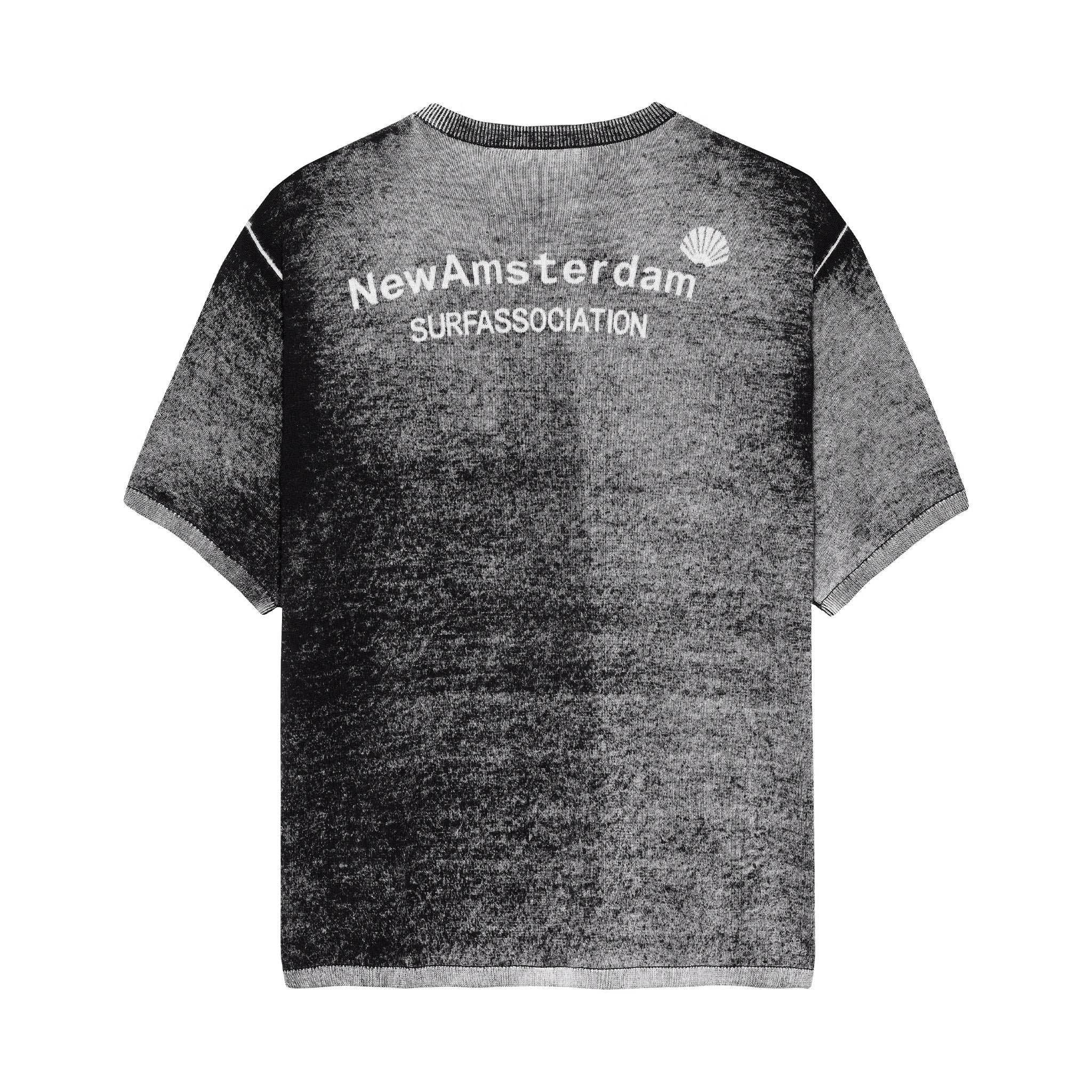 New Amsterdam Surf Association Logo knit tee inside print Black