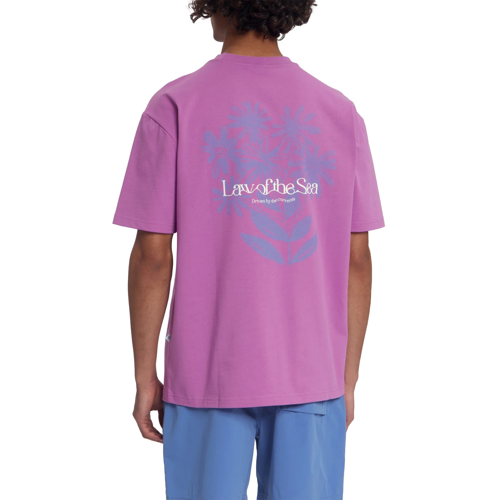 Law Of The Sea Petals artwork tee Purple