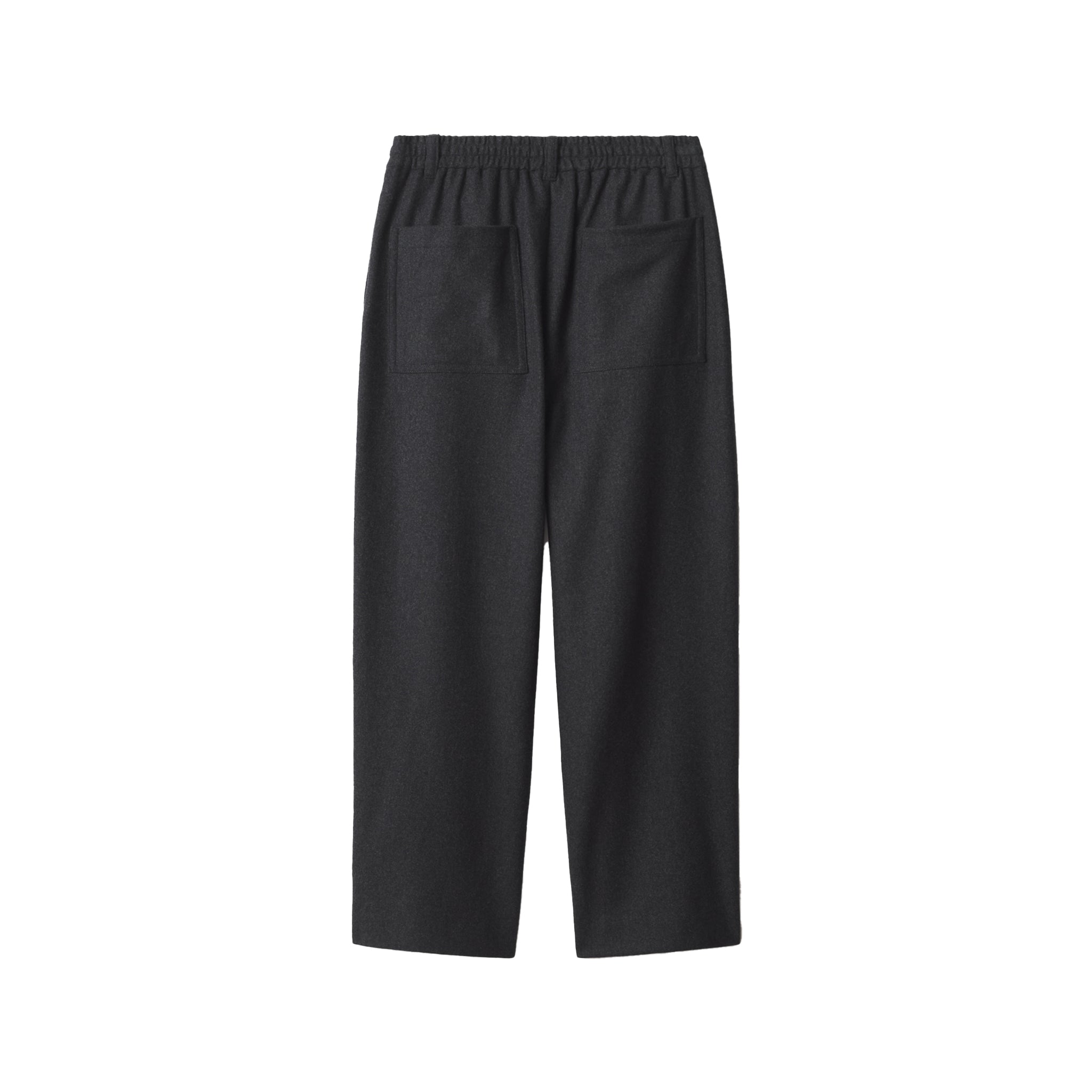 Maison Kitsuné Cropped pleated pants Anthracite