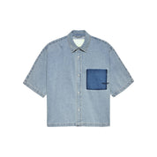New Amsterdam Surf Association Lyocell short sleeves shirt Light Blue
