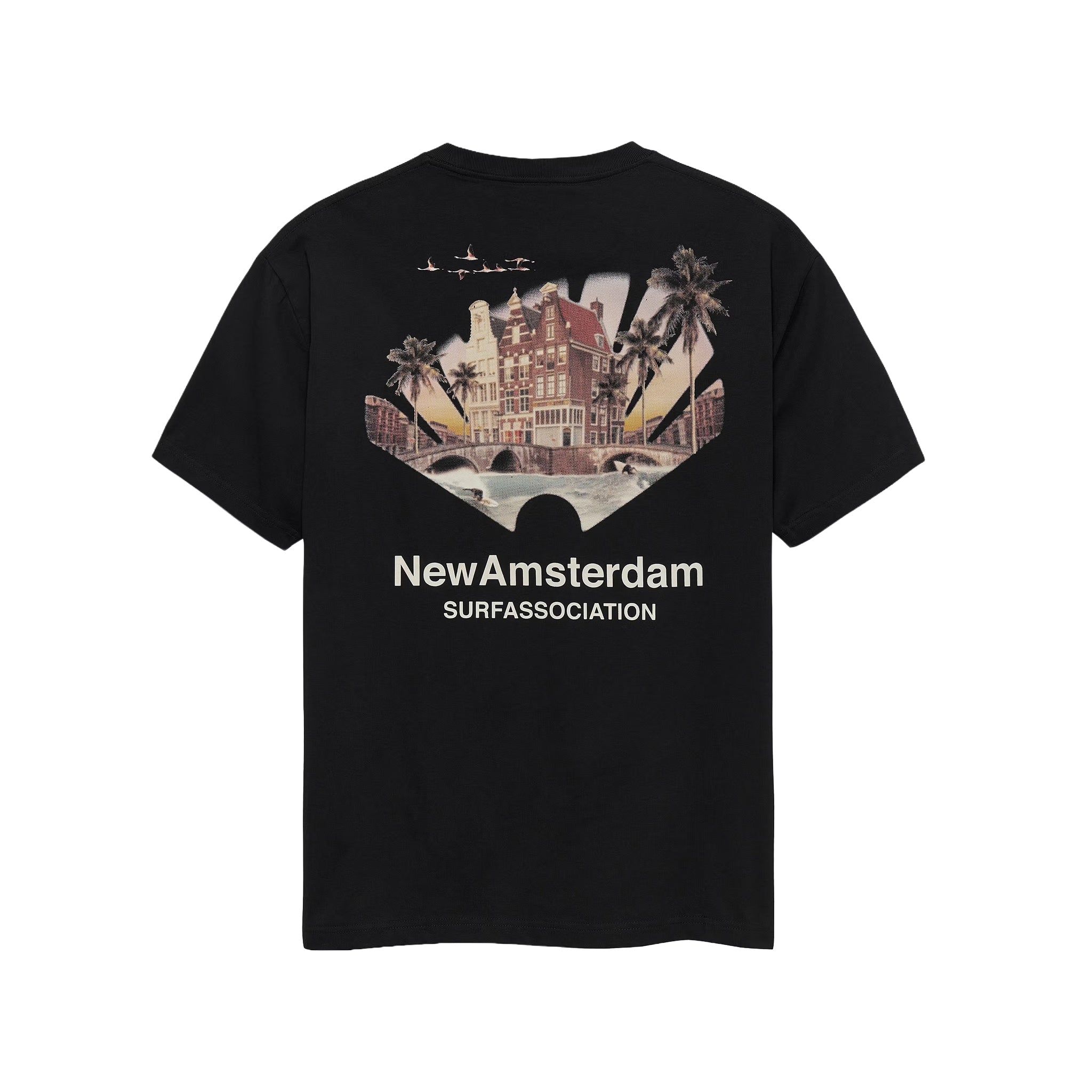 New Amsterdam Surf Association Tropical tee Black