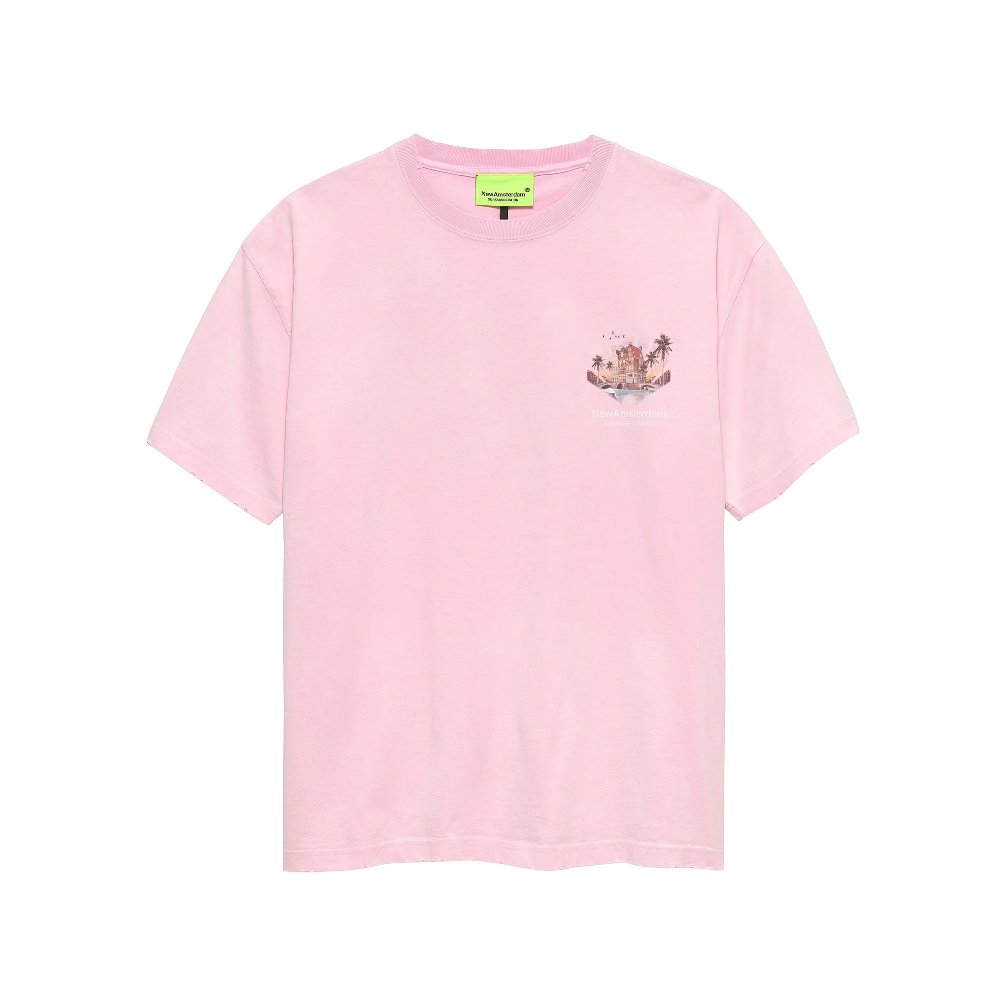 New Amsterdam Surf Association Tropical tee Pink