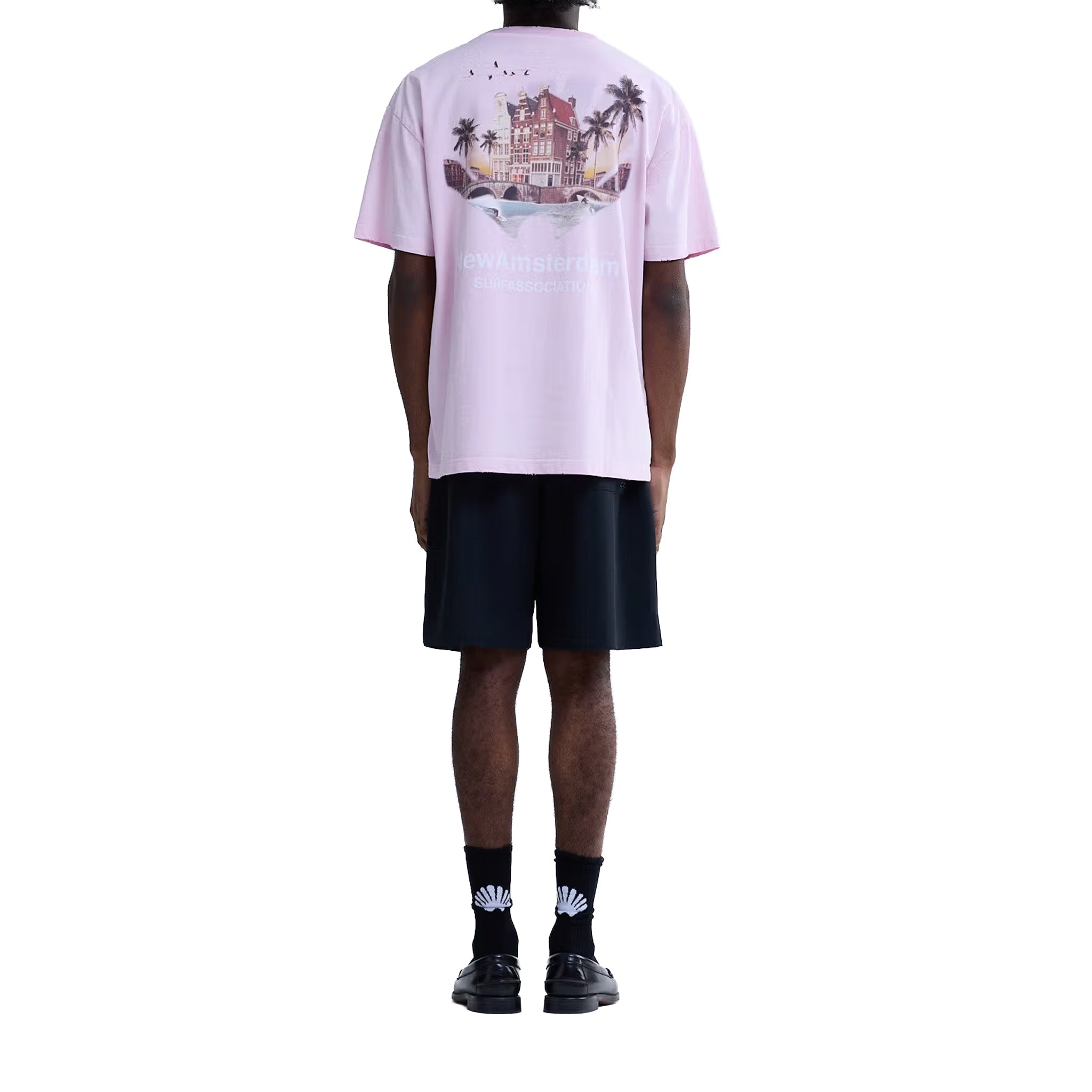 New Amsterdam Surf Association Tropical tee Pink