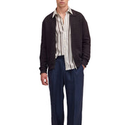 NN.07 Gustav ls zip Dark Brown