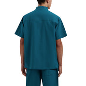 OLAF Seersucker camp shirt Ocean