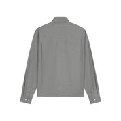 OLAF Wool boxy shirt Heather Grey