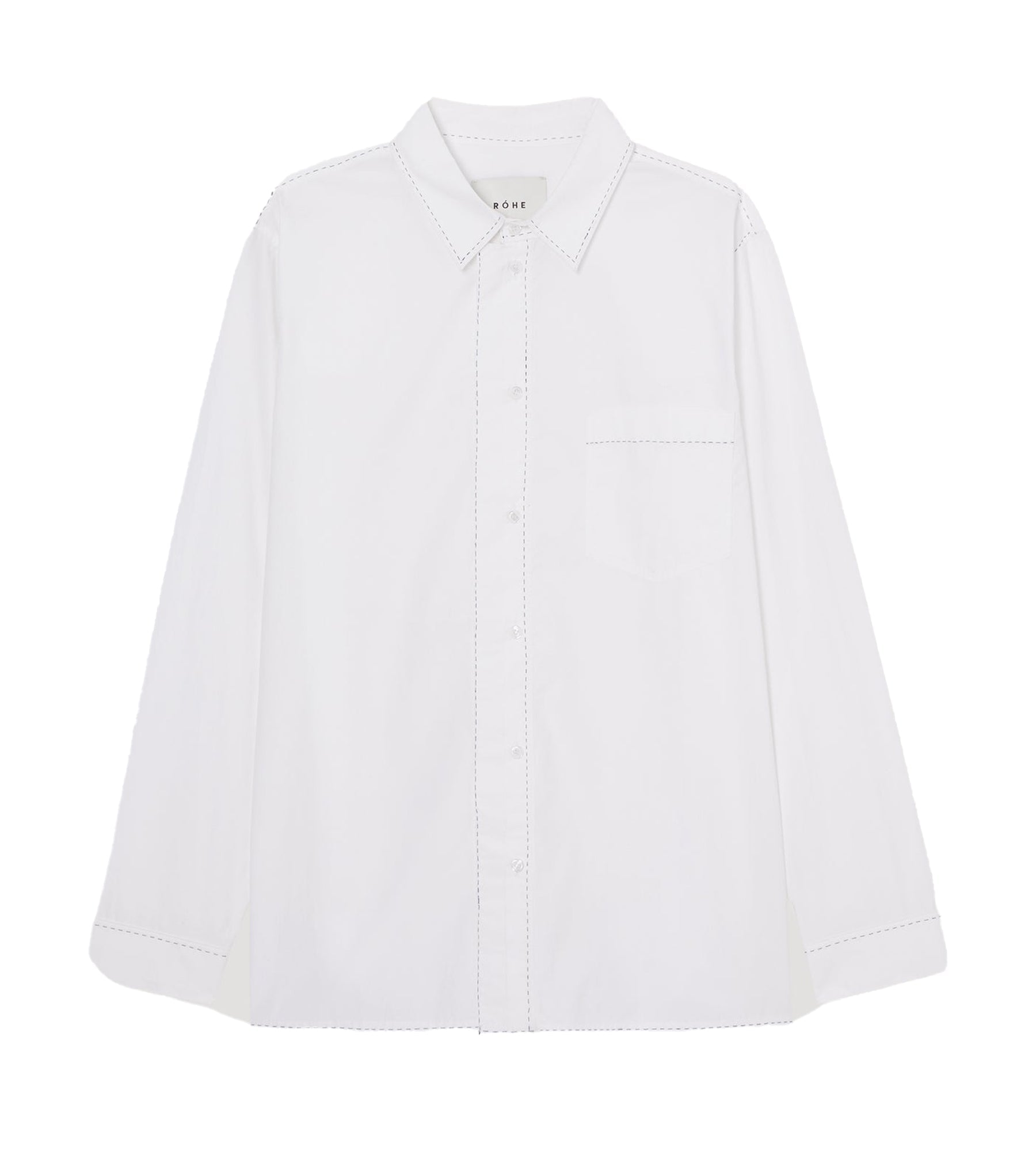 Rohe Jumpstitch poplin Shirt White