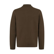 Samsoe Samsoe Samatt zip polo 15825 Dark Brown