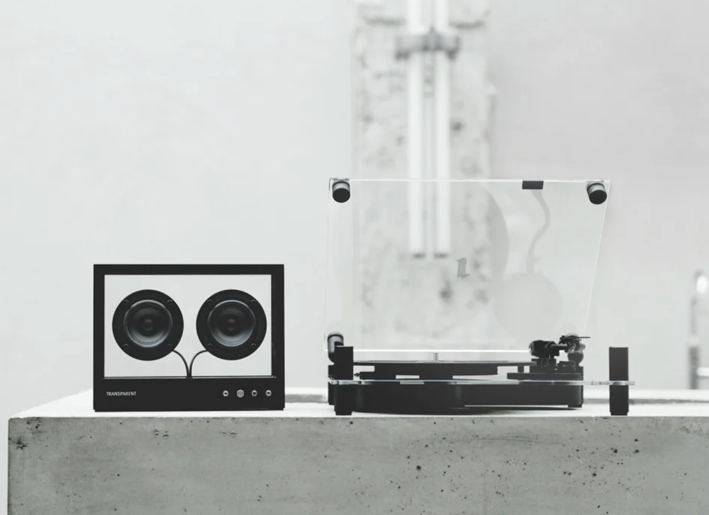 Transparent Turntable Black