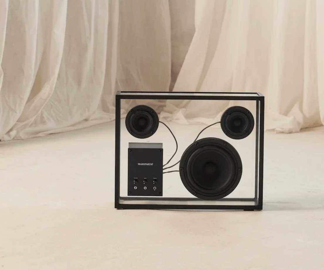 Transparent Speaker Black