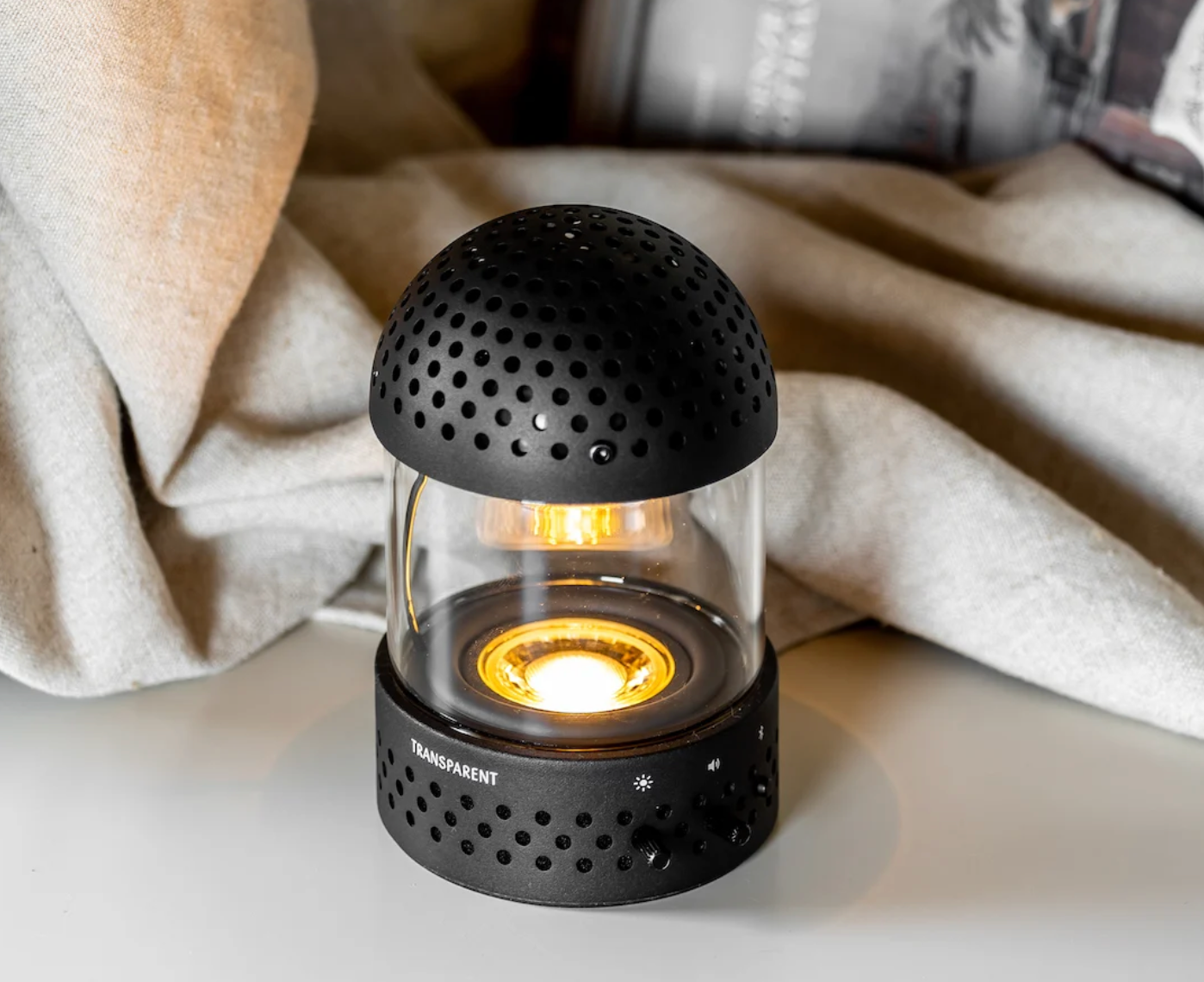 Transparent Light Speaker Black