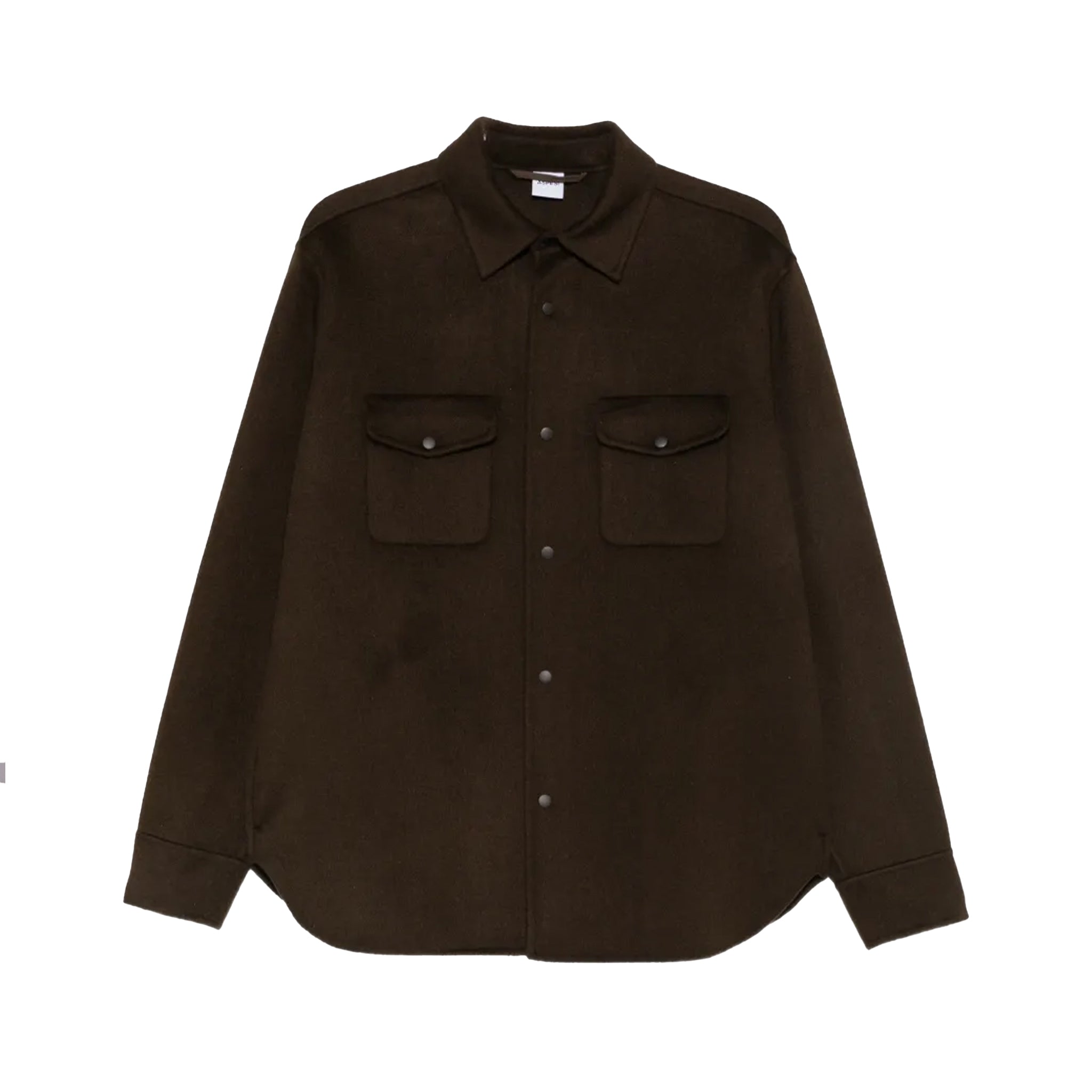 Aspesi Double wool shirt jacket Coffee