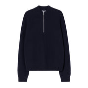 Filippa K Wool half zip sweat Navy