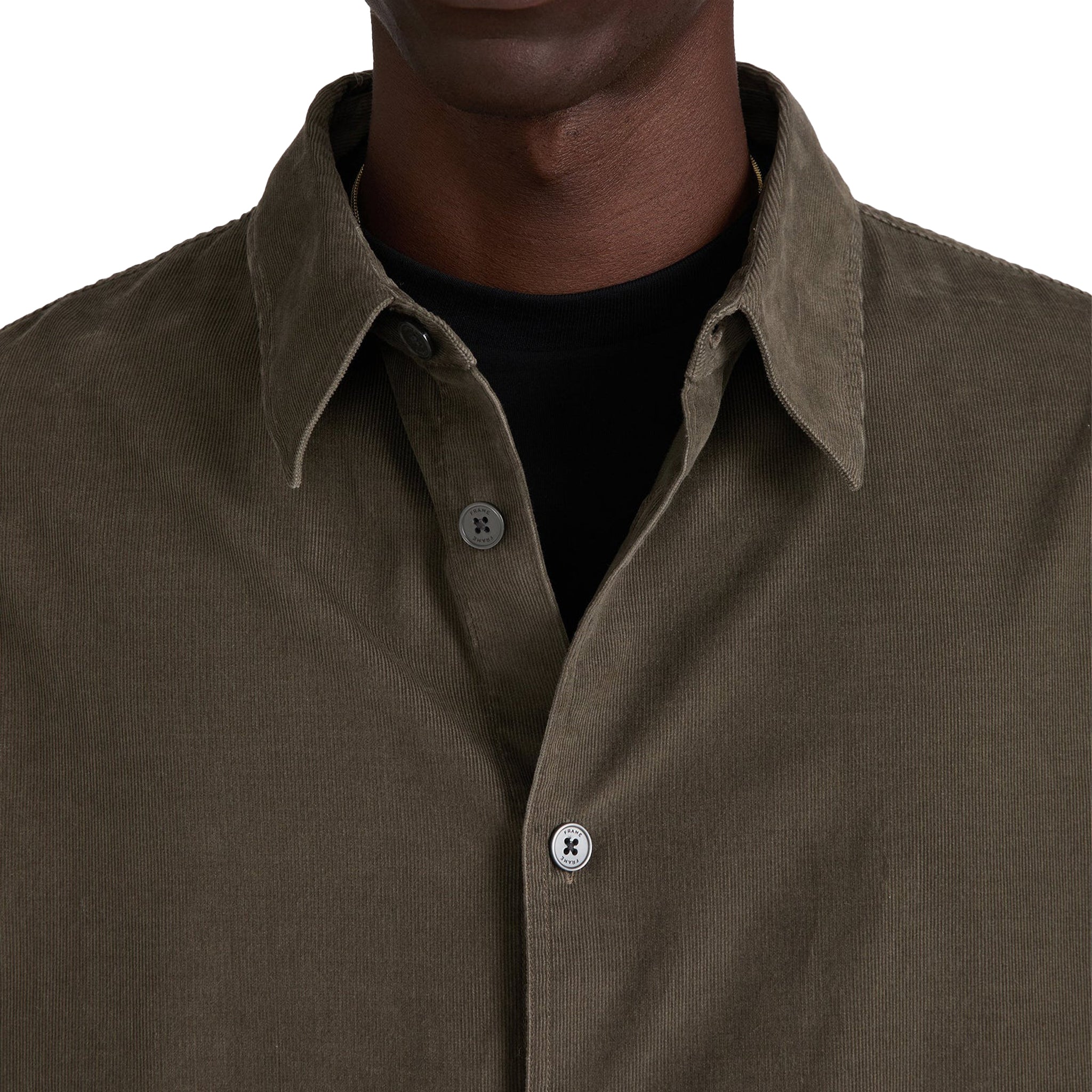 FRAME Micro cord shirt Brown