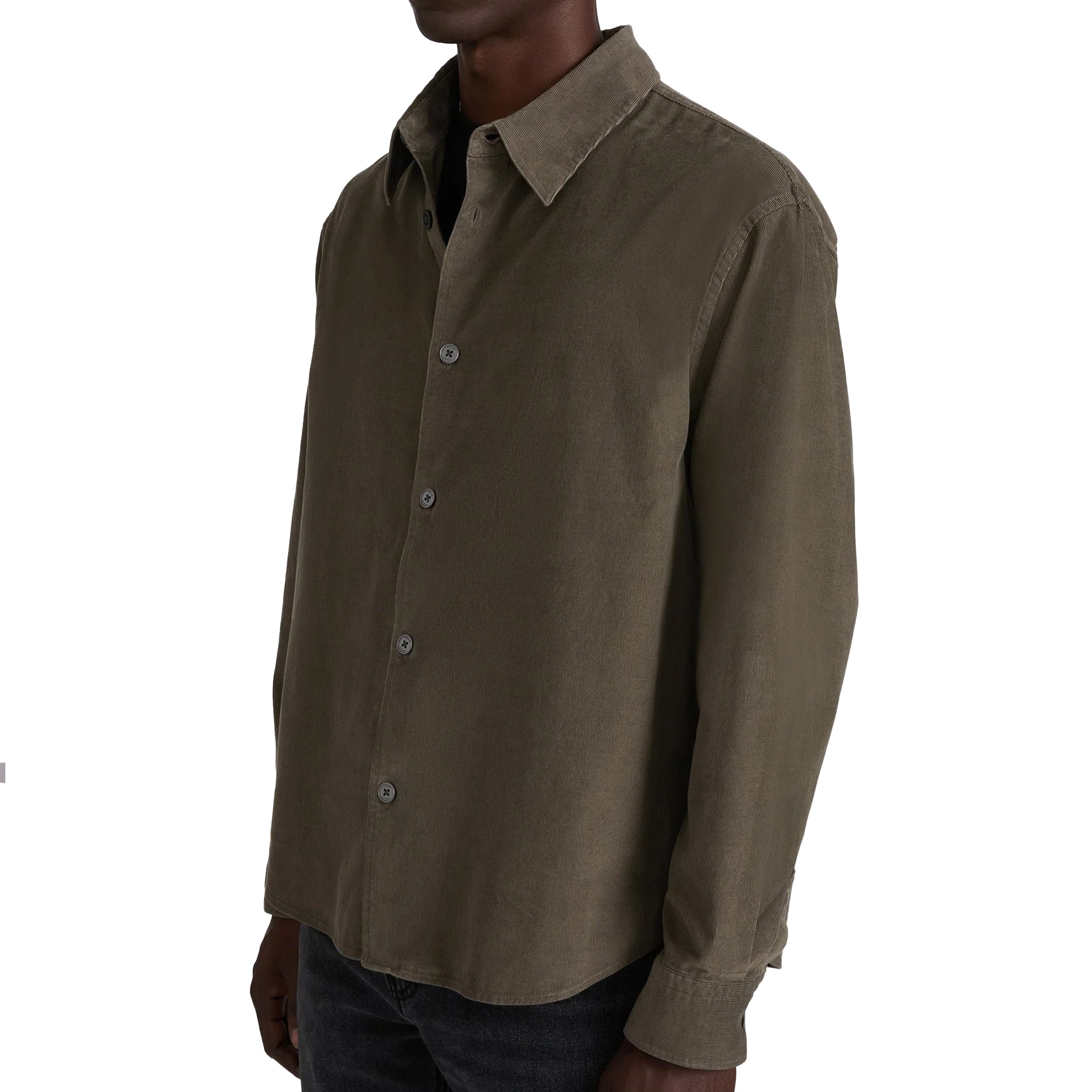 FRAME Micro cord shirt Brown