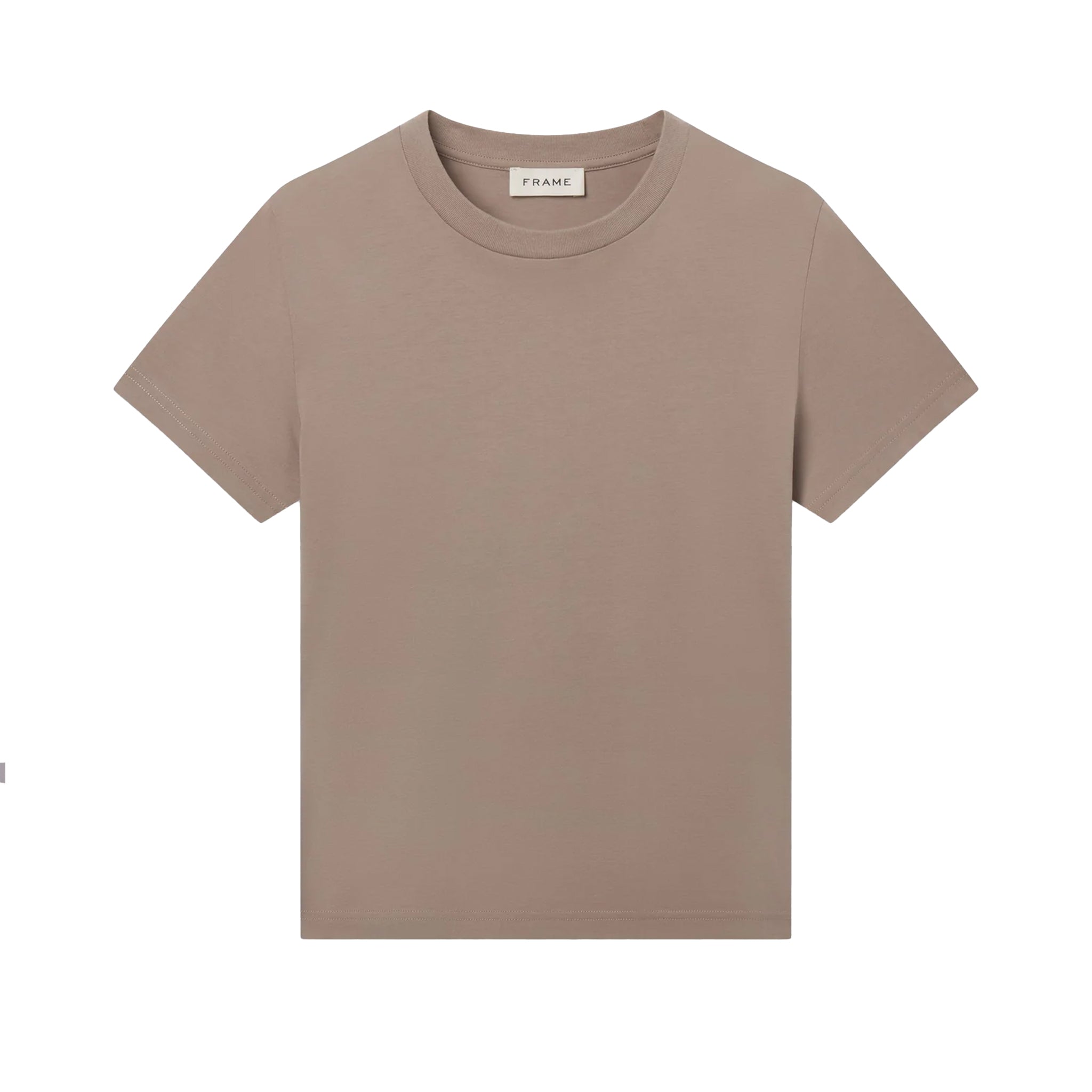 FRAME S/s light cotton tee Clay