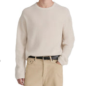 FRAME Waffle textured sweater Ecru
