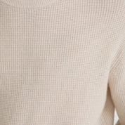 FRAME Waffle textured sweater Ecru