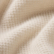 FRAME Waffle textured sweater Ecru