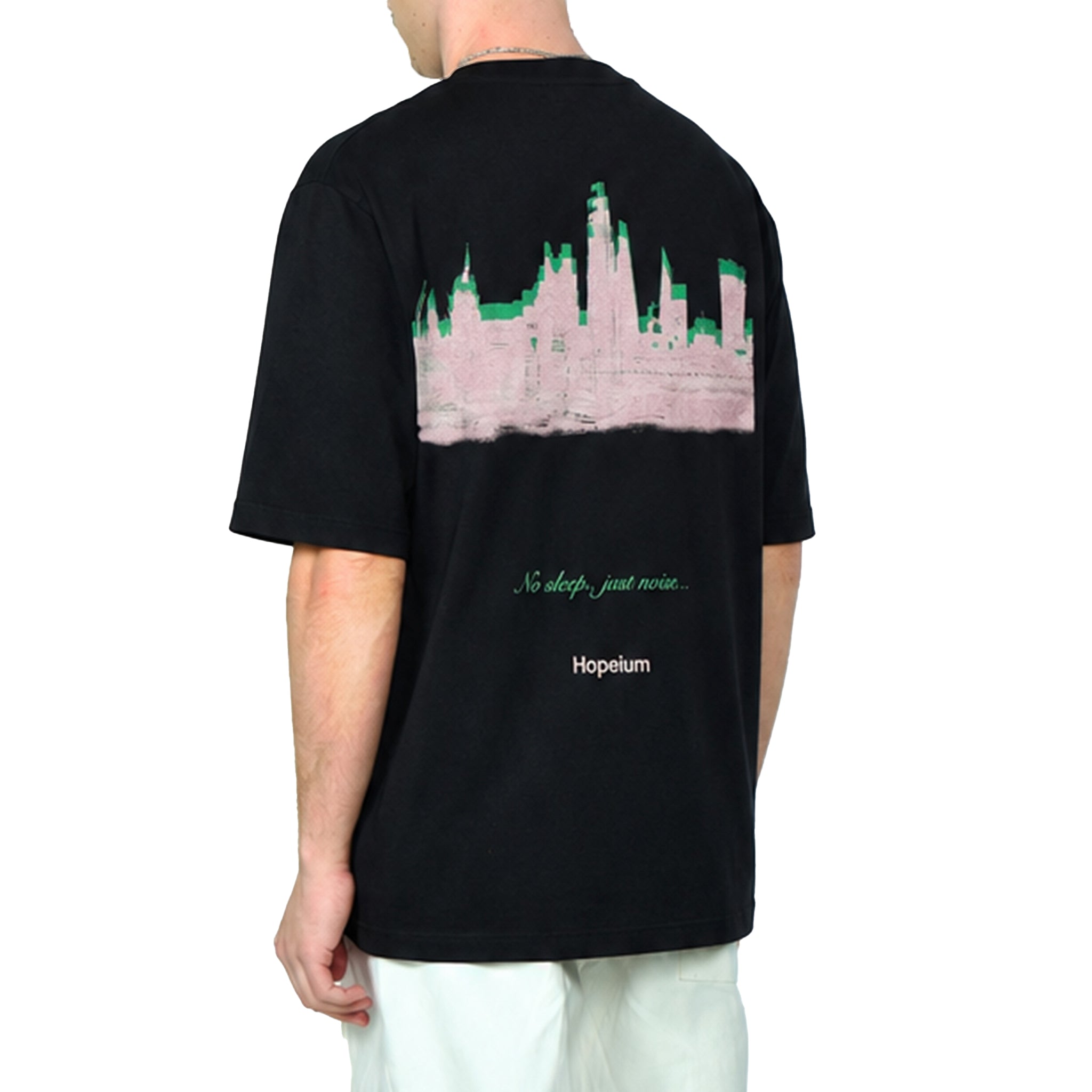 Hopeium No sleep just noise s/s tee Black