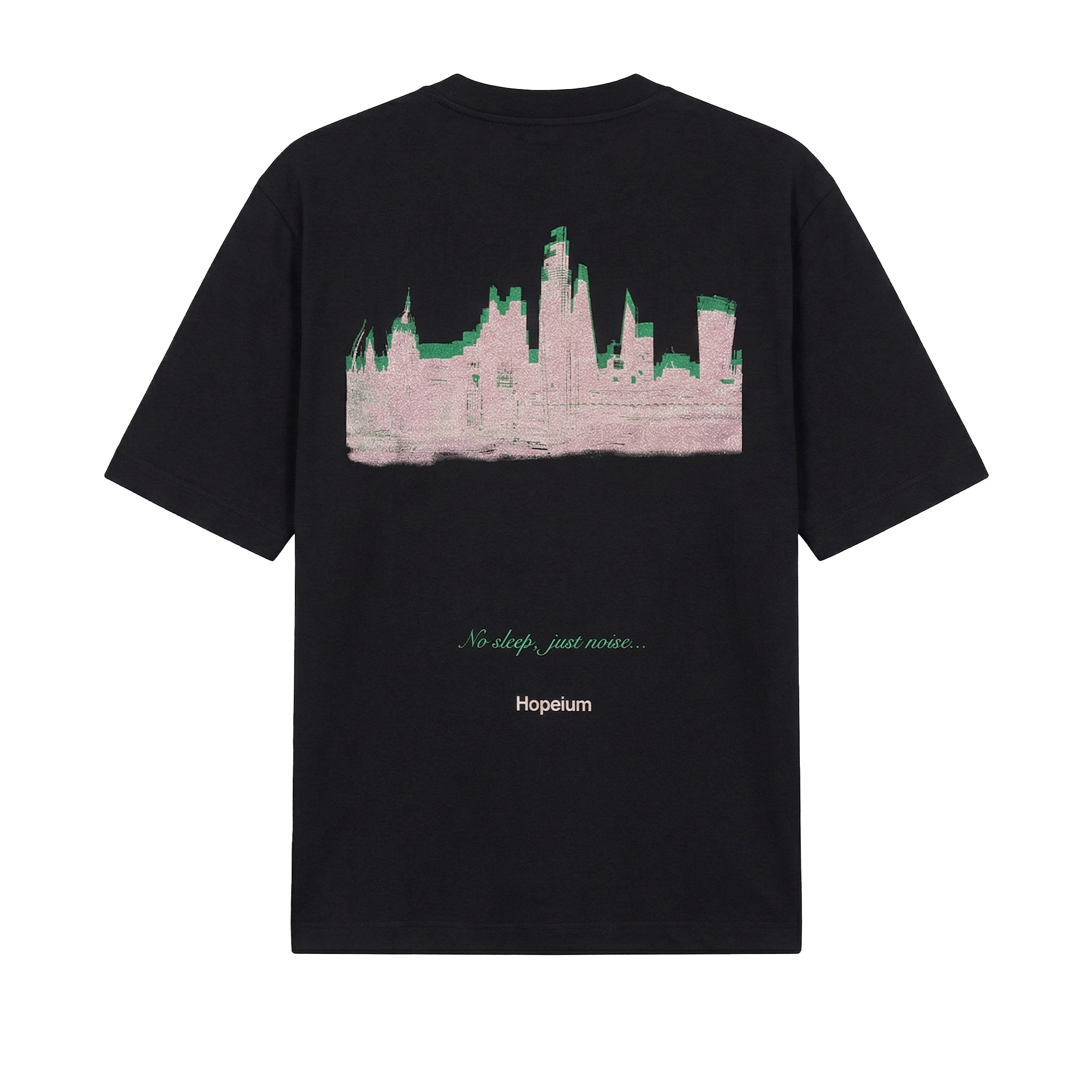 Hopeium No sleep just noise s/s tee Black
