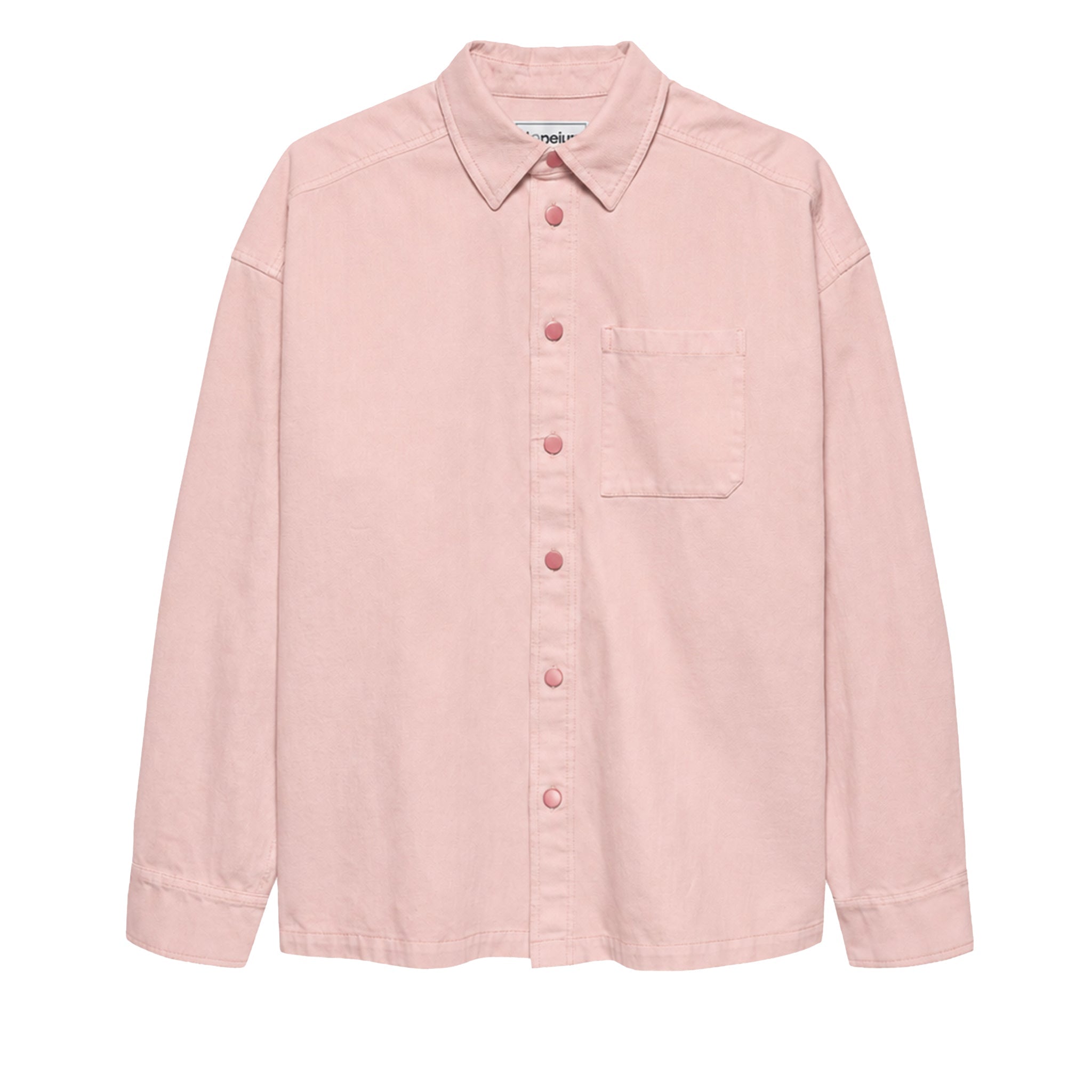 Hopeium Denim twill shirt Pink