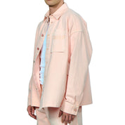 Hopeium Denim twill shirt Pink