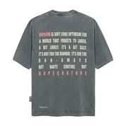 Hopeium Text tee s/s Grey