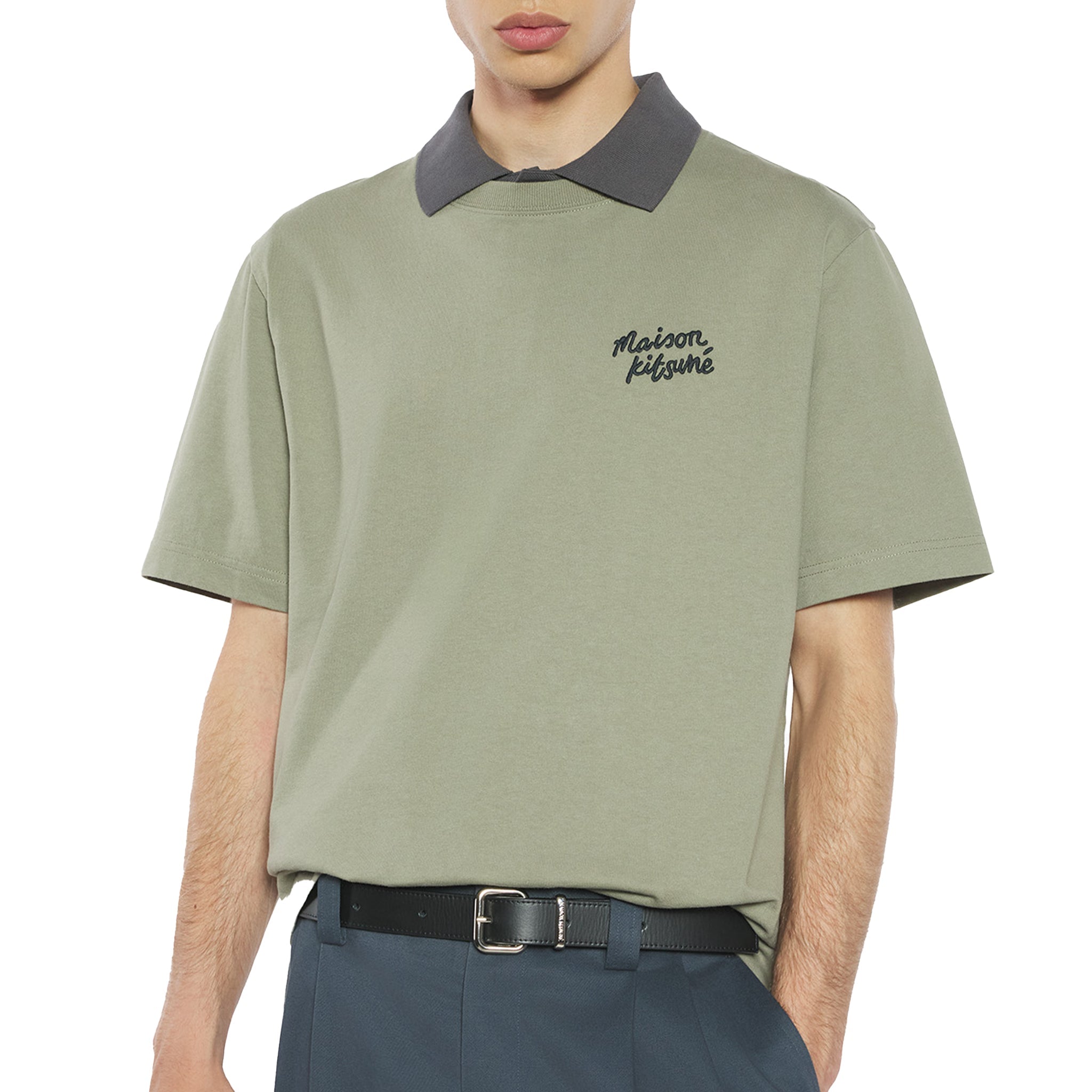 Maison Kitsuné Maison kitsune handwriting comfort tee Green