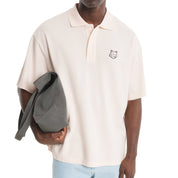 Maison Kitsuné Fox head oversize polo Mauve