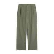 Maison Kitsuné Relaxed pleated pants Khaki