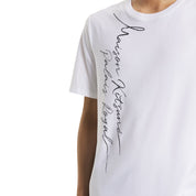 Maison Kitsuné Poetic script light regular tee White