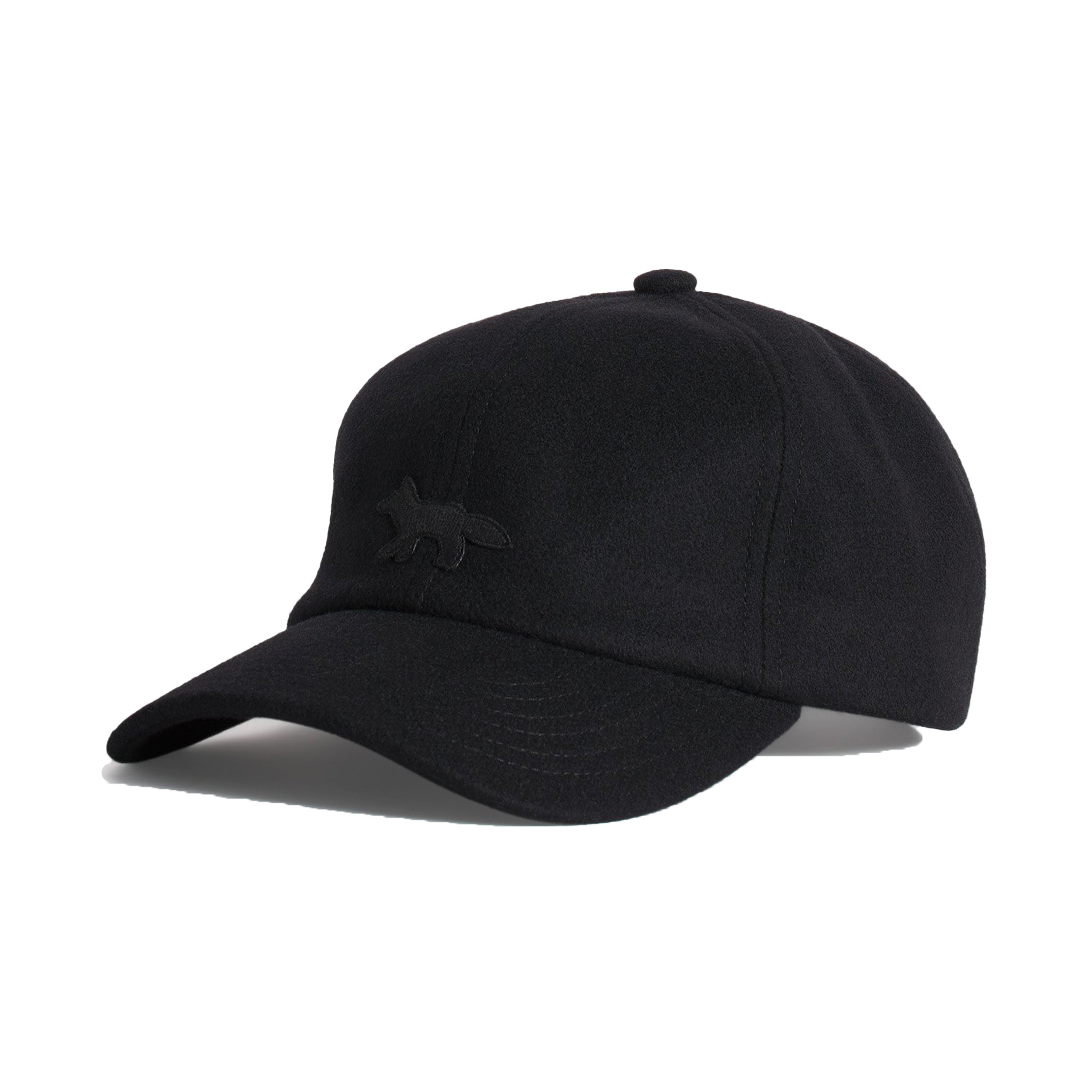 Maison Kitsuné Profile fox wool cap Black