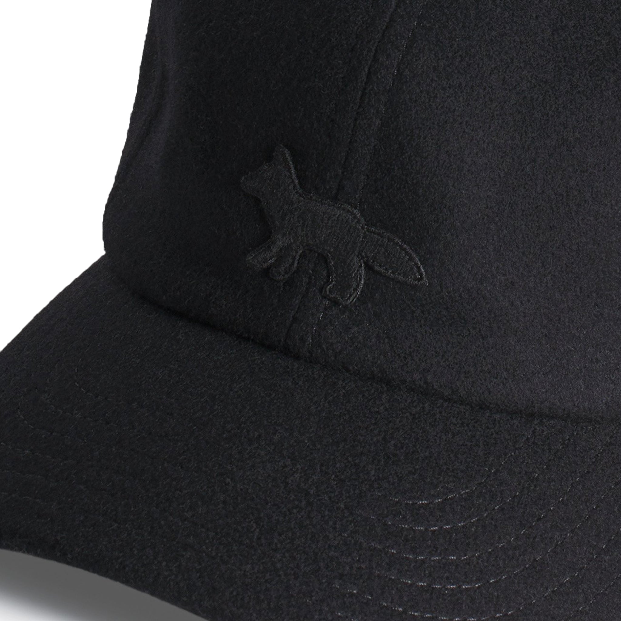 Maison Kitsuné Profile fox wool cap Black