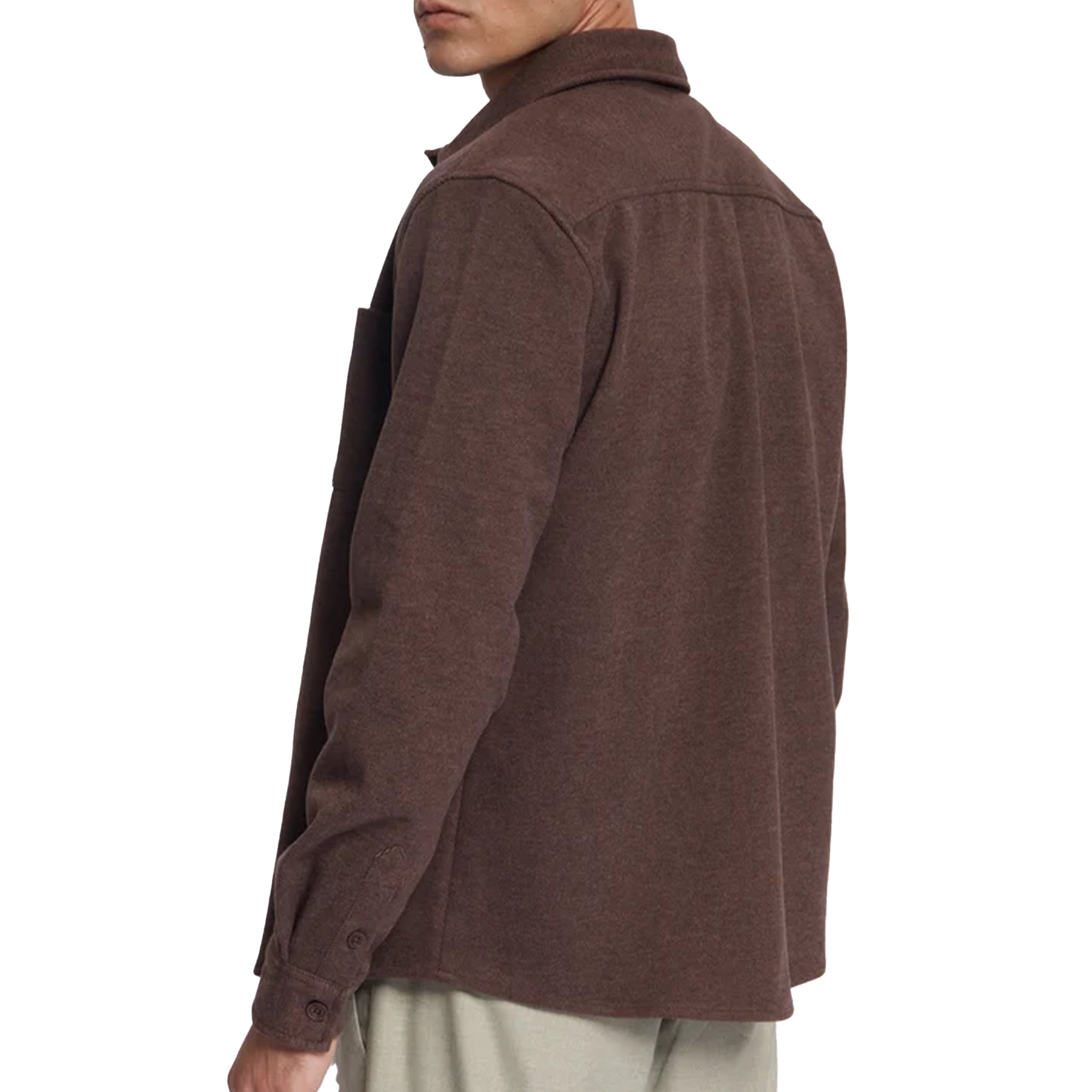 Law Of The Sea Niven twill overshirt Brown
